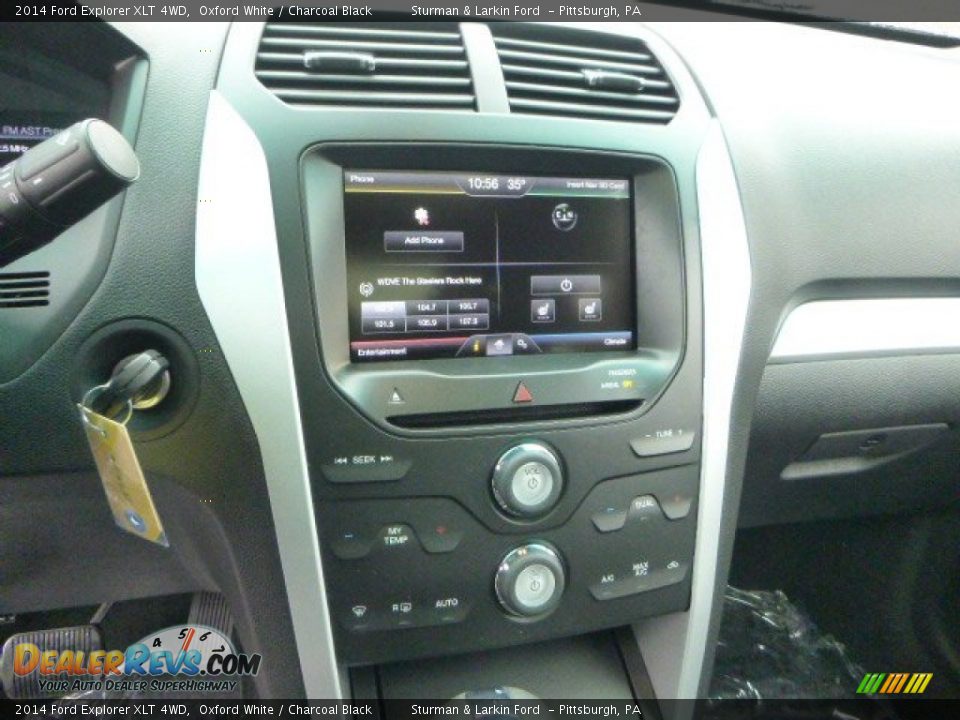 2014 Ford Explorer XLT 4WD Oxford White / Charcoal Black Photo #13
