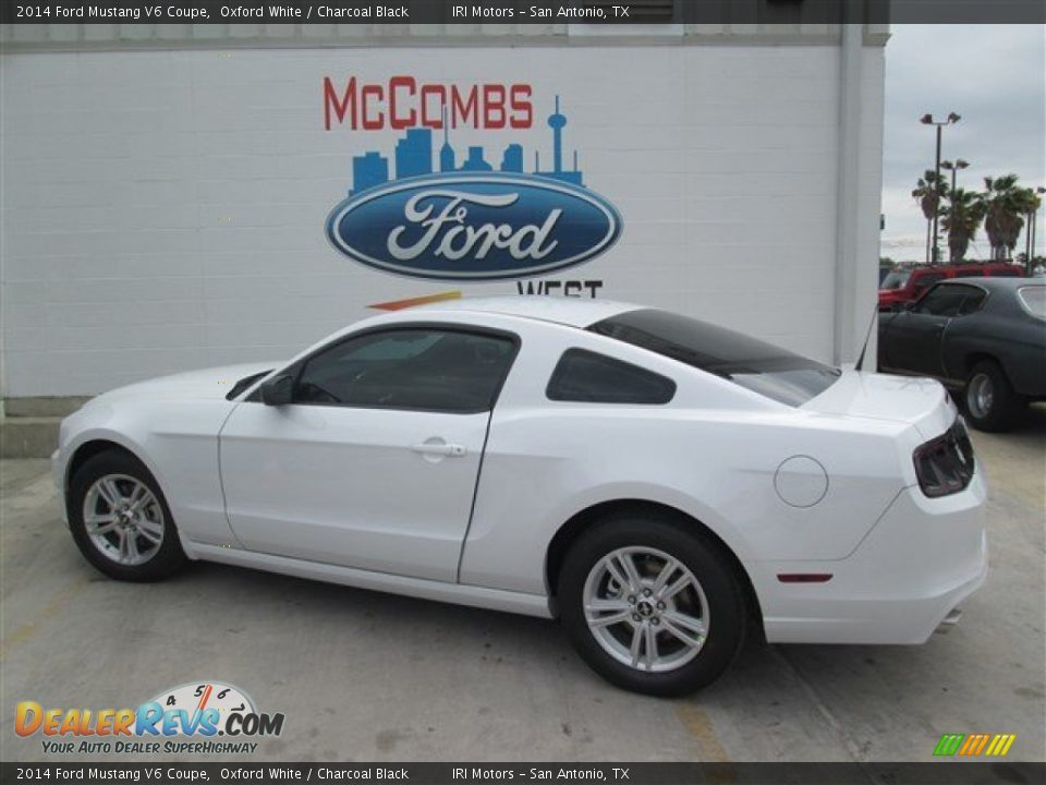 2014 Ford Mustang V6 Coupe Oxford White / Charcoal Black Photo #1