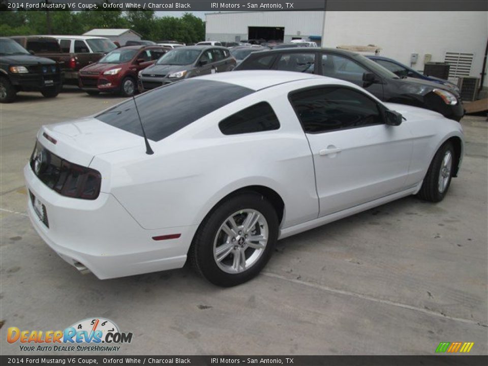 2014 Ford Mustang V6 Coupe Oxford White / Charcoal Black Photo #4
