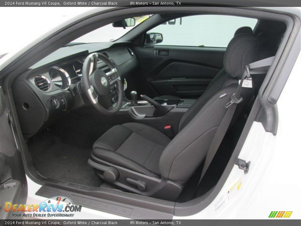 2014 Ford Mustang V6 Coupe Oxford White / Charcoal Black Photo #6