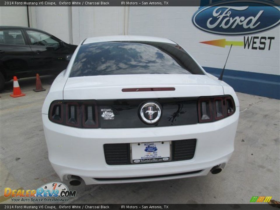 2014 Ford Mustang V6 Coupe Oxford White / Charcoal Black Photo #3