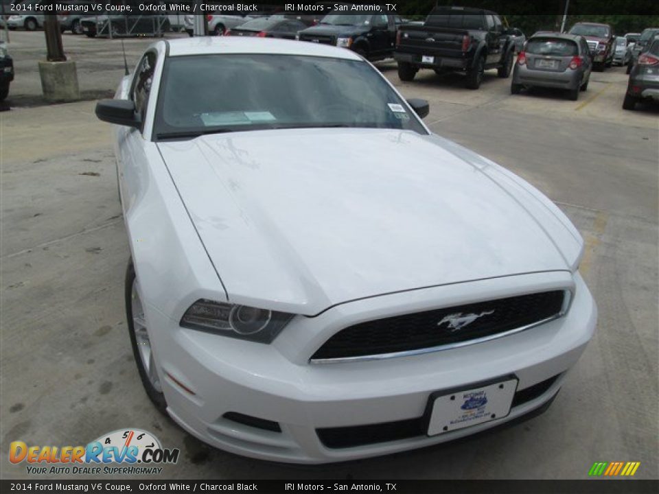 2014 Ford Mustang V6 Coupe Oxford White / Charcoal Black Photo #5