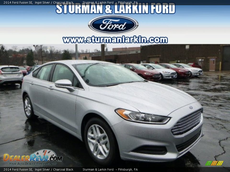 2014 Ford Fusion SE Ingot Silver / Charcoal Black Photo #1
