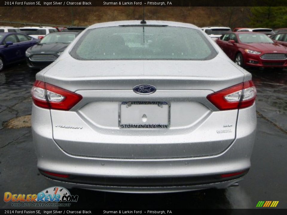 2014 Ford Fusion SE Ingot Silver / Charcoal Black Photo #3