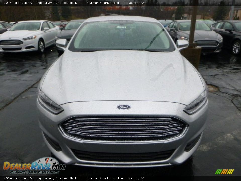 2014 Ford Fusion SE Ingot Silver / Charcoal Black Photo #6