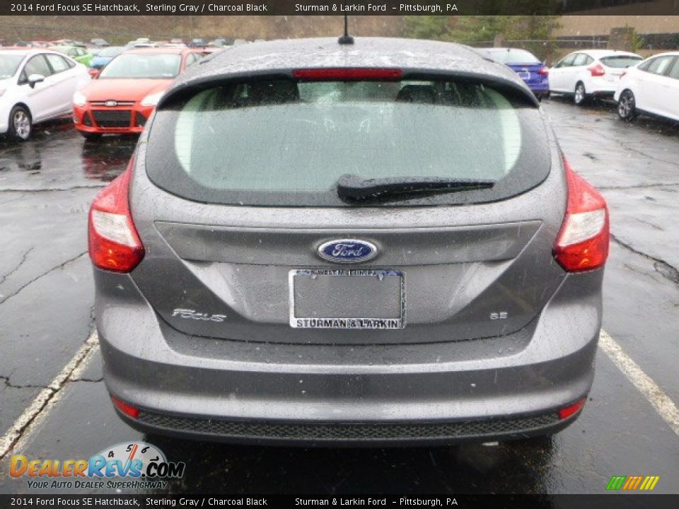 2014 Ford Focus SE Hatchback Sterling Gray / Charcoal Black Photo #3