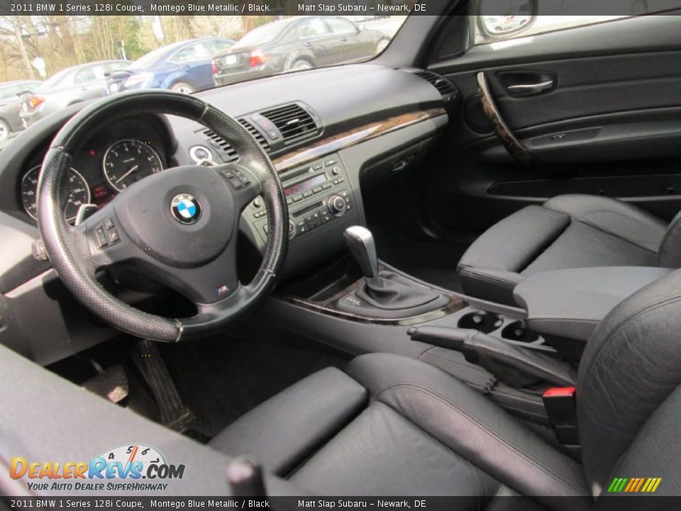 2011 BMW 1 Series 128i Coupe Montego Blue Metallic / Black Photo #10