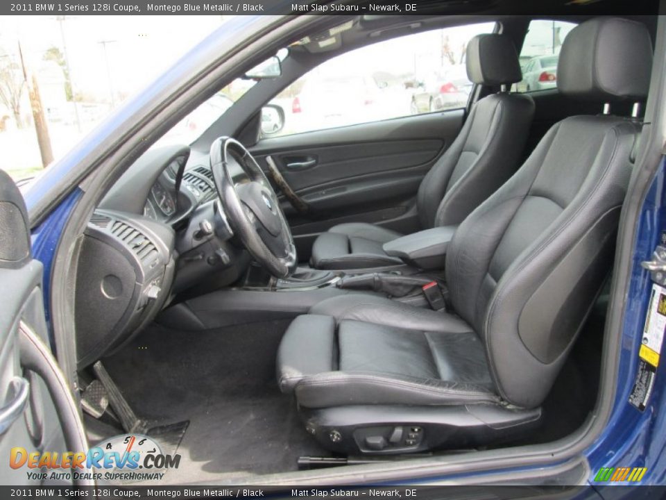 2011 BMW 1 Series 128i Coupe Montego Blue Metallic / Black Photo #11