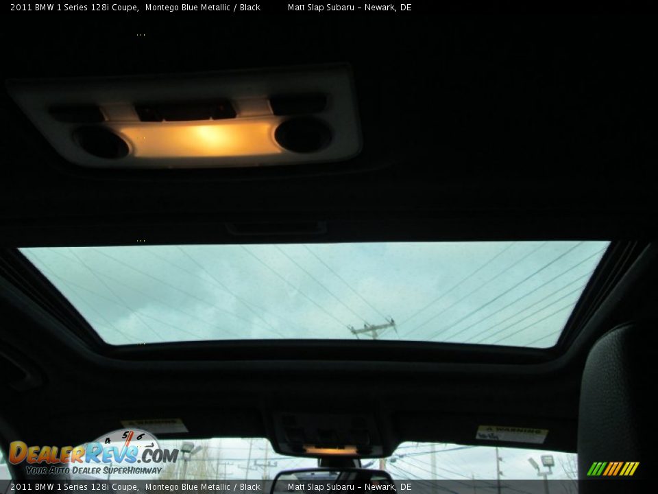 2011 BMW 1 Series 128i Coupe Montego Blue Metallic / Black Photo #16