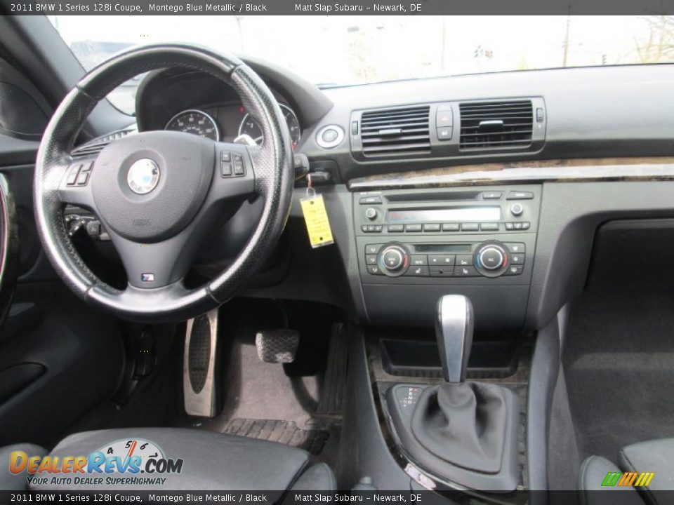 2011 BMW 1 Series 128i Coupe Montego Blue Metallic / Black Photo #18