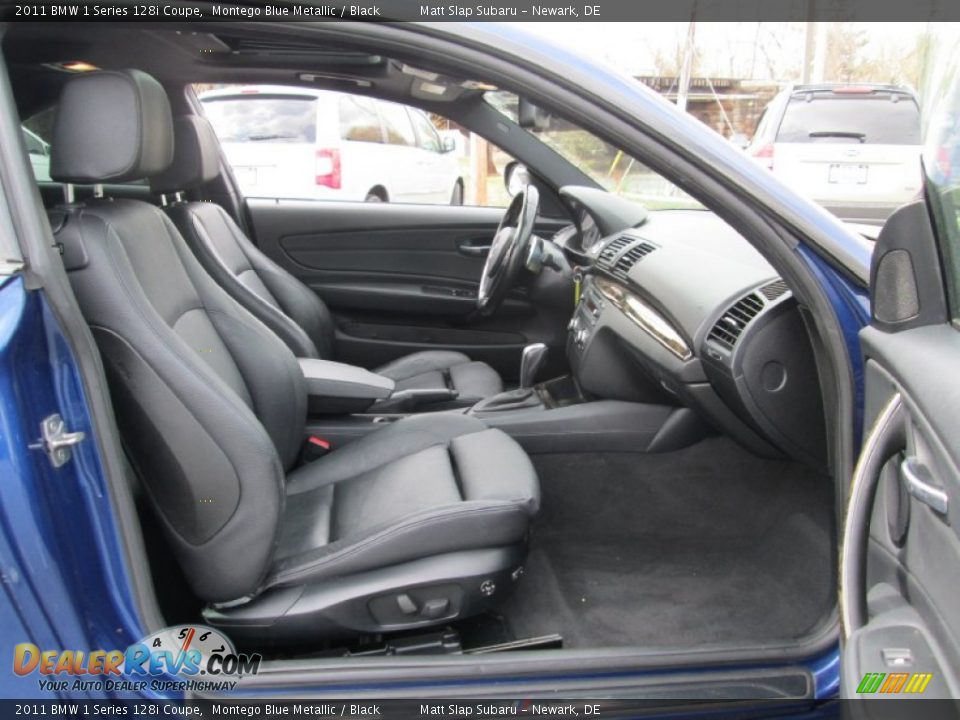 2011 BMW 1 Series 128i Coupe Montego Blue Metallic / Black Photo #19