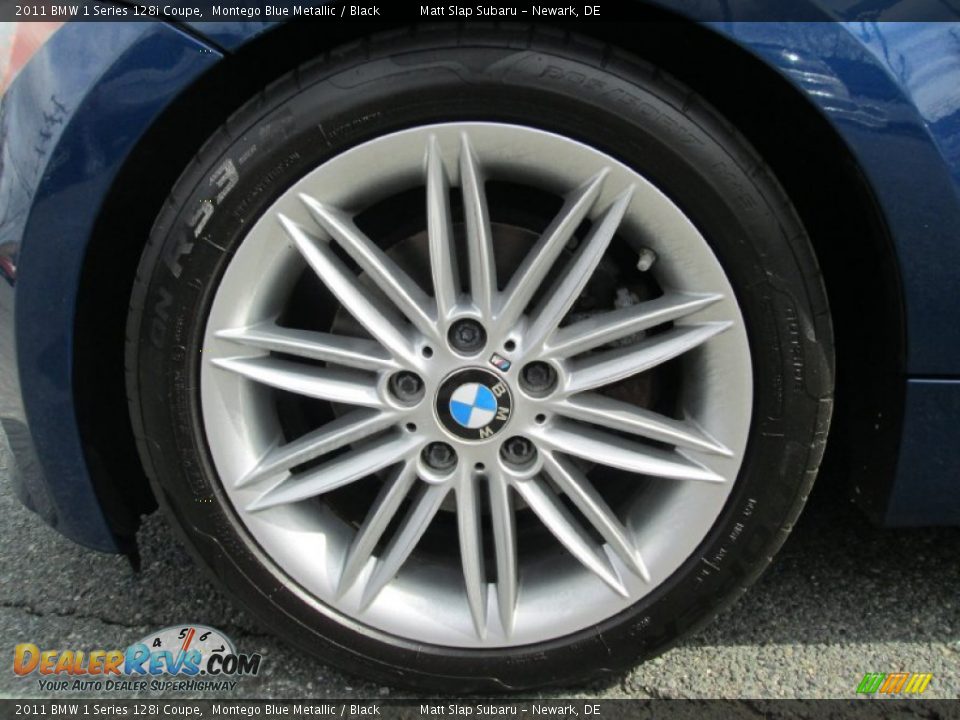 2011 BMW 1 Series 128i Coupe Montego Blue Metallic / Black Photo #20