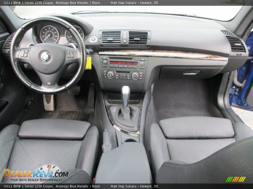 2011 BMW 1 Series 128i Coupe Montego Blue Metallic / Black Photo #22