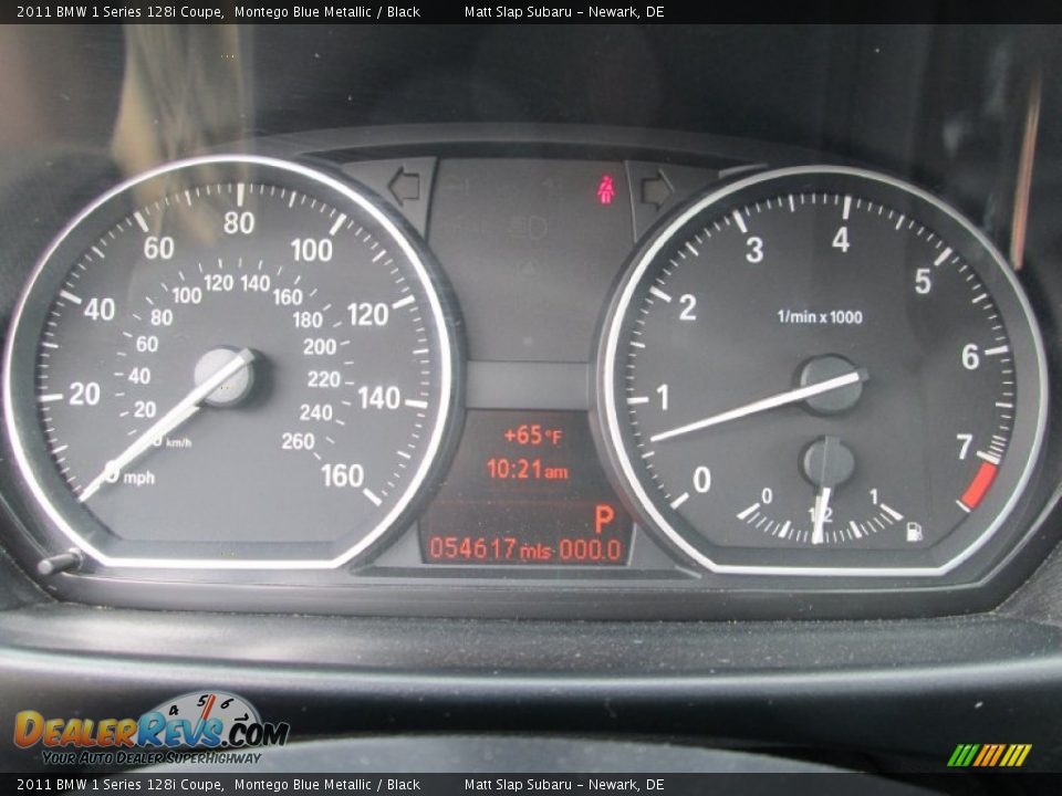 2011 BMW 1 Series 128i Coupe Montego Blue Metallic / Black Photo #25