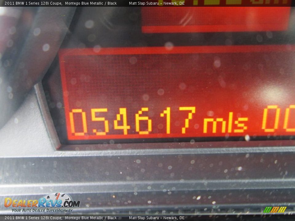 2011 BMW 1 Series 128i Coupe Montego Blue Metallic / Black Photo #26