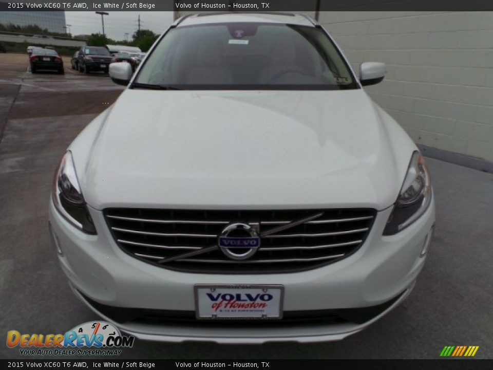 2015 Volvo XC60 T6 AWD Ice White / Soft Beige Photo #2