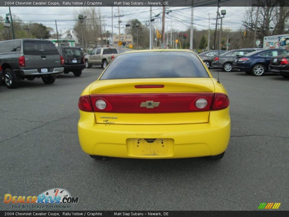 2004 Chevrolet Cavalier Coupe Rally Yellow / Graphite Photo #7