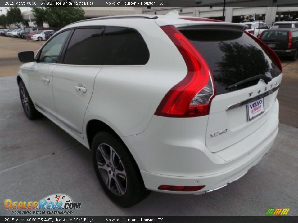2015 Volvo XC60 T6 AWD Ice White / Soft Beige Photo #4