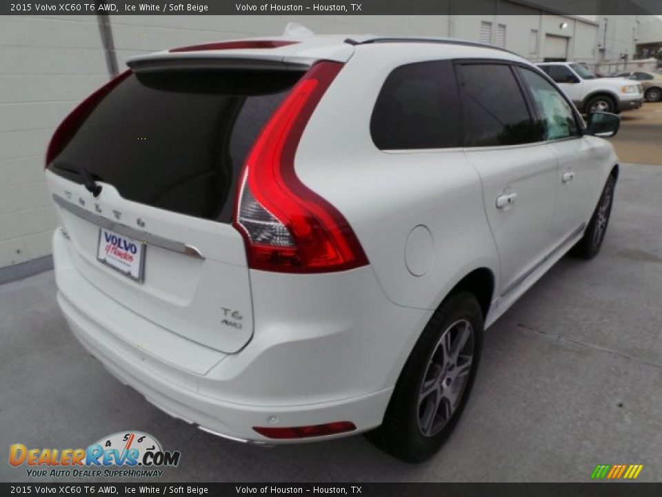 2015 Volvo XC60 T6 AWD Ice White / Soft Beige Photo #6