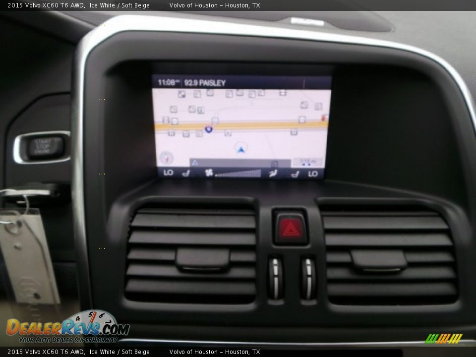 2015 Volvo XC60 T6 AWD Ice White / Soft Beige Photo #16
