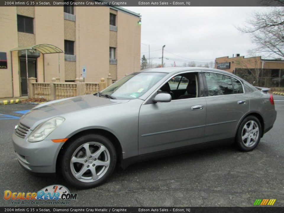 2004 Infiniti G 35 x Sedan Diamond Graphite Gray Metallic / Graphite Photo #3