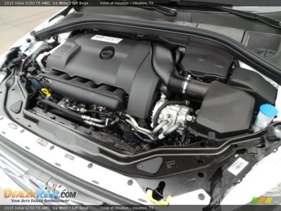 2015 Volvo XC60 T6 AWD Ice White / Soft Beige Photo #28