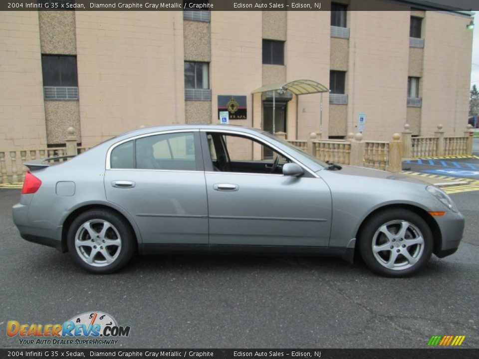 2004 Infiniti G 35 x Sedan Diamond Graphite Gray Metallic / Graphite Photo #9