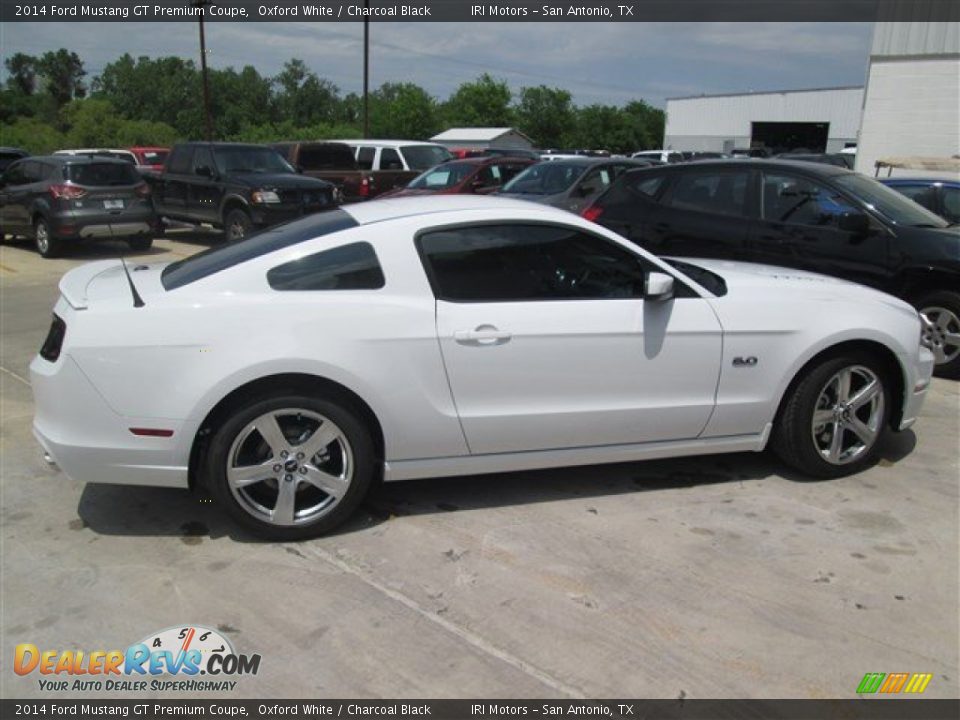 2014 Ford Mustang GT Premium Coupe Oxford White / Charcoal Black Photo #5