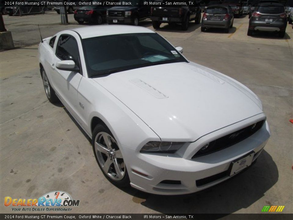 2014 Ford Mustang GT Premium Coupe Oxford White / Charcoal Black Photo #6