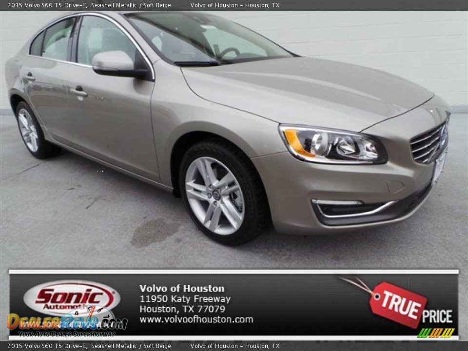 2015 Volvo S60 T5 Drive-E Seashell Metallic / Soft Beige Photo #1