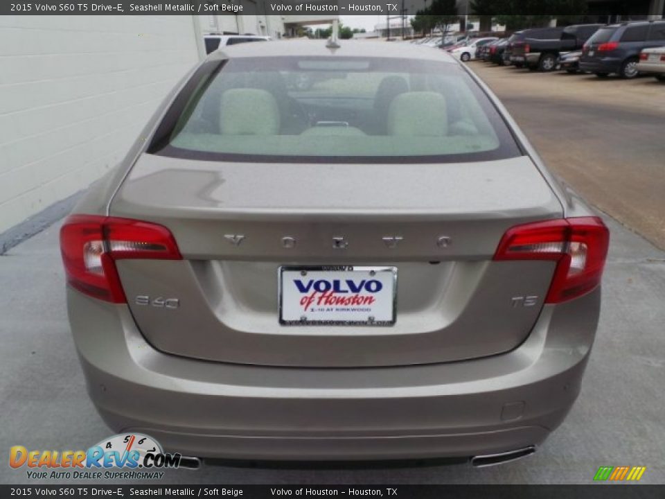 2015 Volvo S60 T5 Drive-E Seashell Metallic / Soft Beige Photo #5