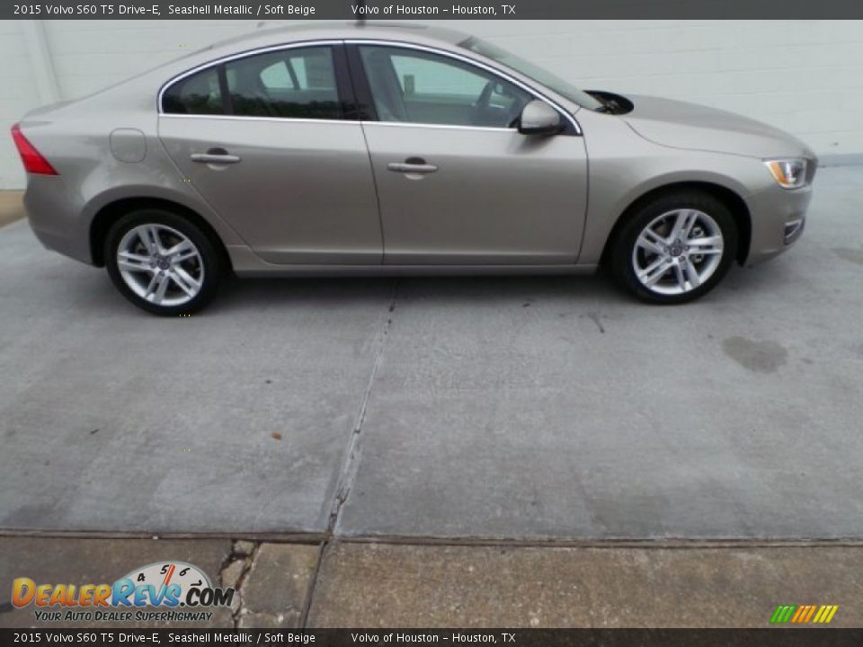 2015 Volvo S60 T5 Drive-E Seashell Metallic / Soft Beige Photo #7