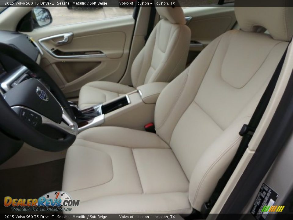 2015 Volvo S60 T5 Drive-E Seashell Metallic / Soft Beige Photo #11