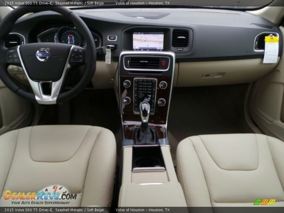 2015 Volvo S60 T5 Drive-E Seashell Metallic / Soft Beige Photo #24