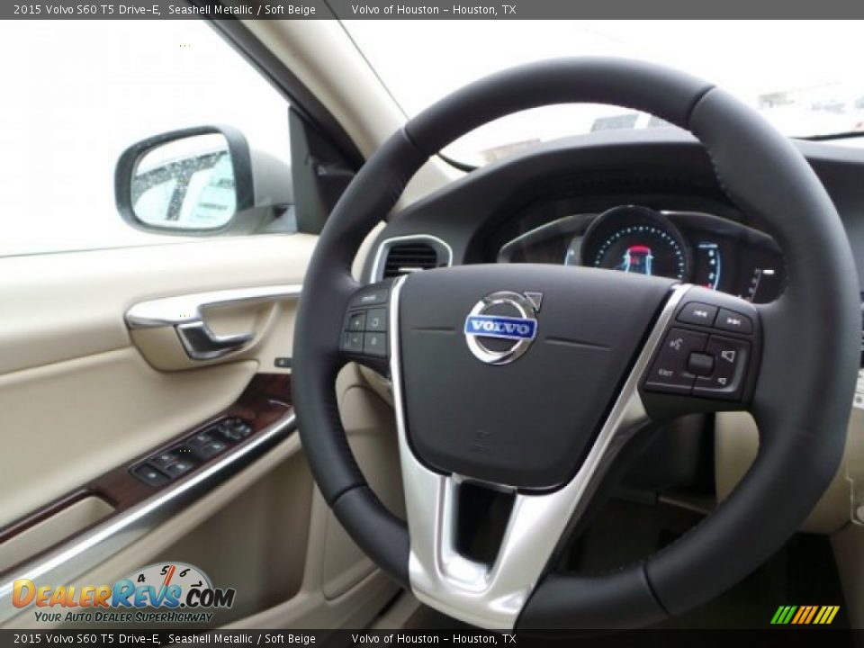 2015 Volvo S60 T5 Drive-E Seashell Metallic / Soft Beige Photo #25