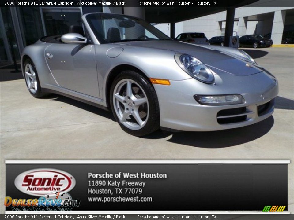 2006 Porsche 911 Carrera 4 Cabriolet Arctic Silver Metallic / Black Photo #1