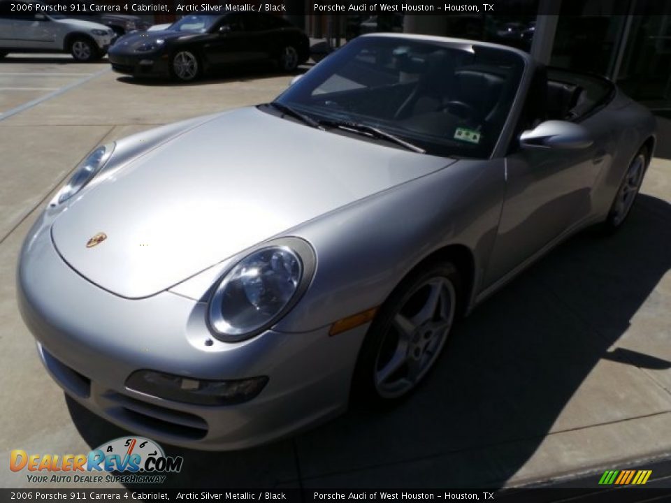 2006 Porsche 911 Carrera 4 Cabriolet Arctic Silver Metallic / Black Photo #3