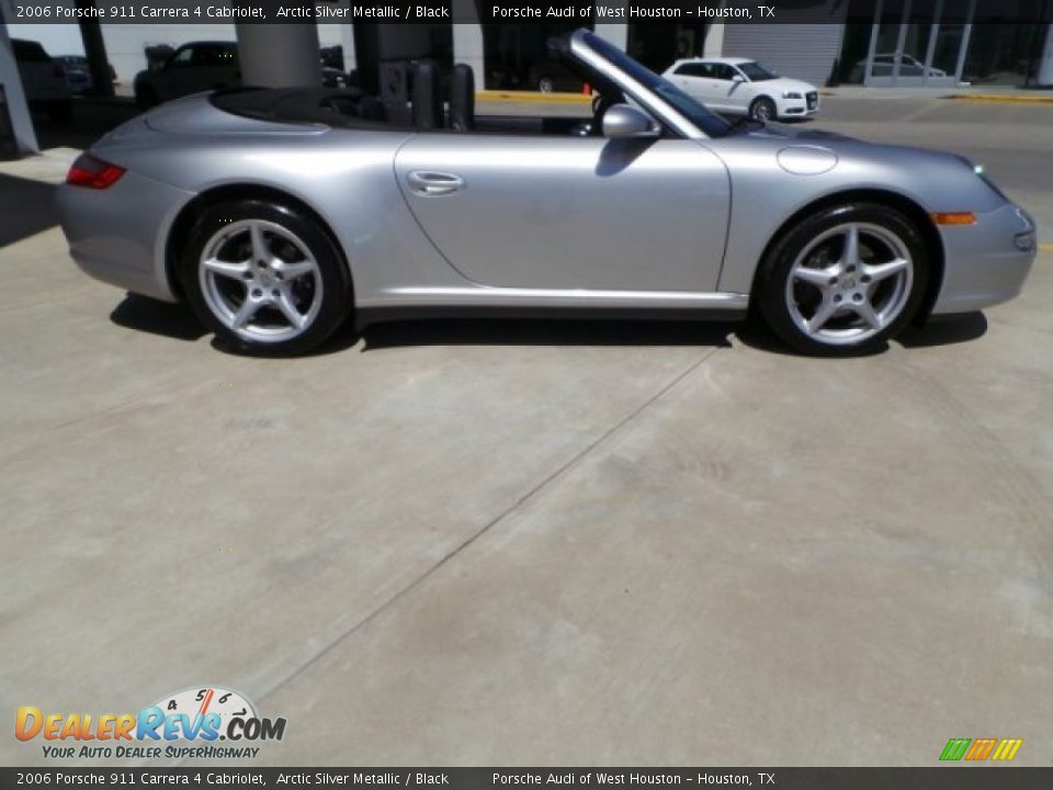 2006 Porsche 911 Carrera 4 Cabriolet Arctic Silver Metallic / Black Photo #8