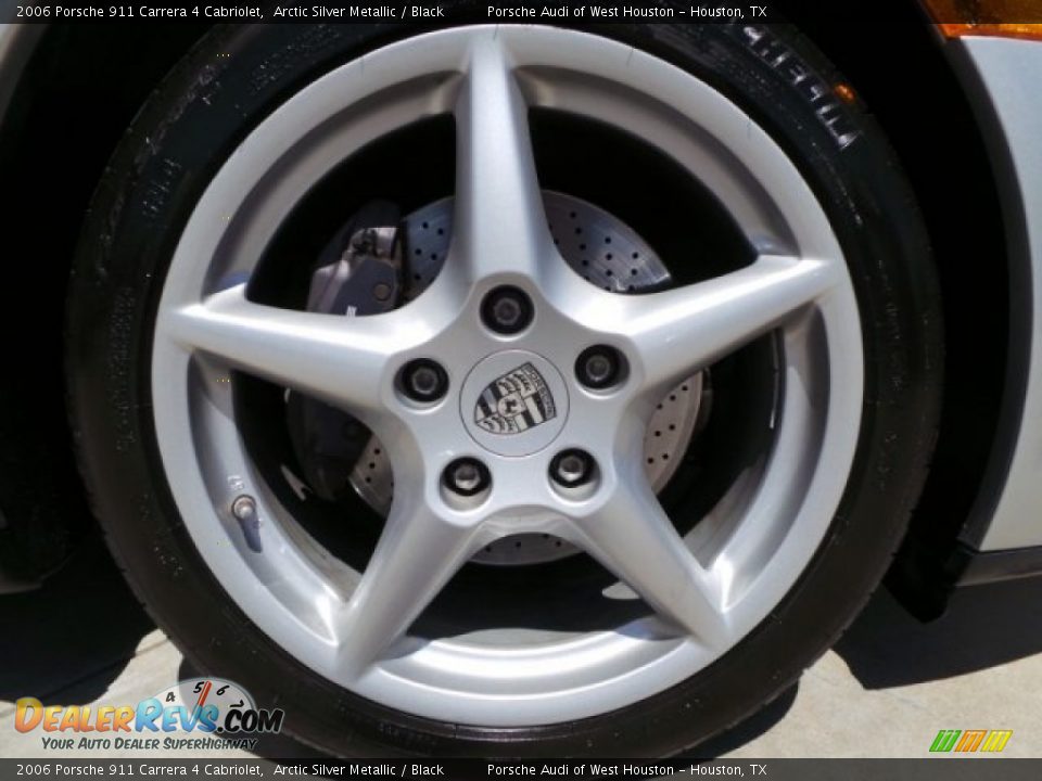 2006 Porsche 911 Carrera 4 Cabriolet Arctic Silver Metallic / Black Photo #9