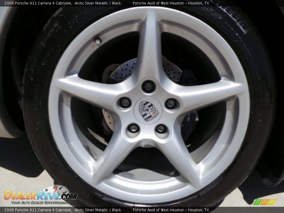 2006 Porsche 911 Carrera 4 Cabriolet Arctic Silver Metallic / Black Photo #10