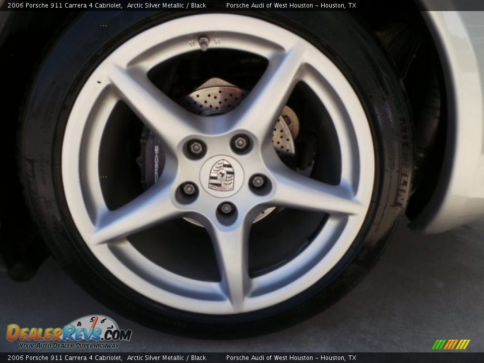 2006 Porsche 911 Carrera 4 Cabriolet Arctic Silver Metallic / Black Photo #11