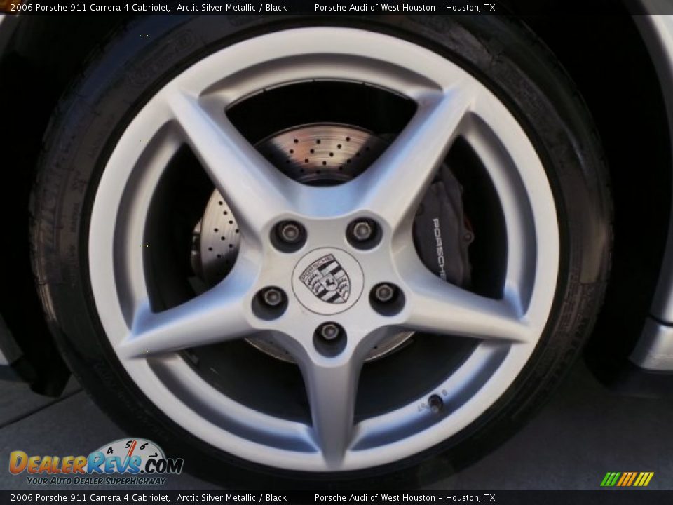 2006 Porsche 911 Carrera 4 Cabriolet Arctic Silver Metallic / Black Photo #12