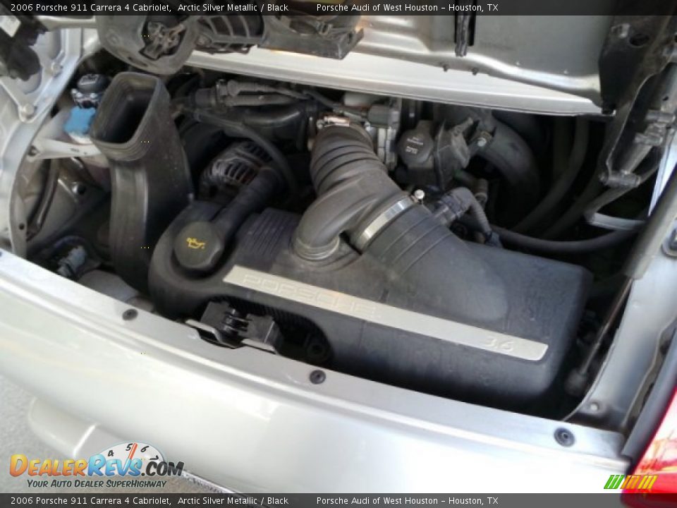 2006 Porsche 911 Carrera 4 Cabriolet Arctic Silver Metallic / Black Photo #33
