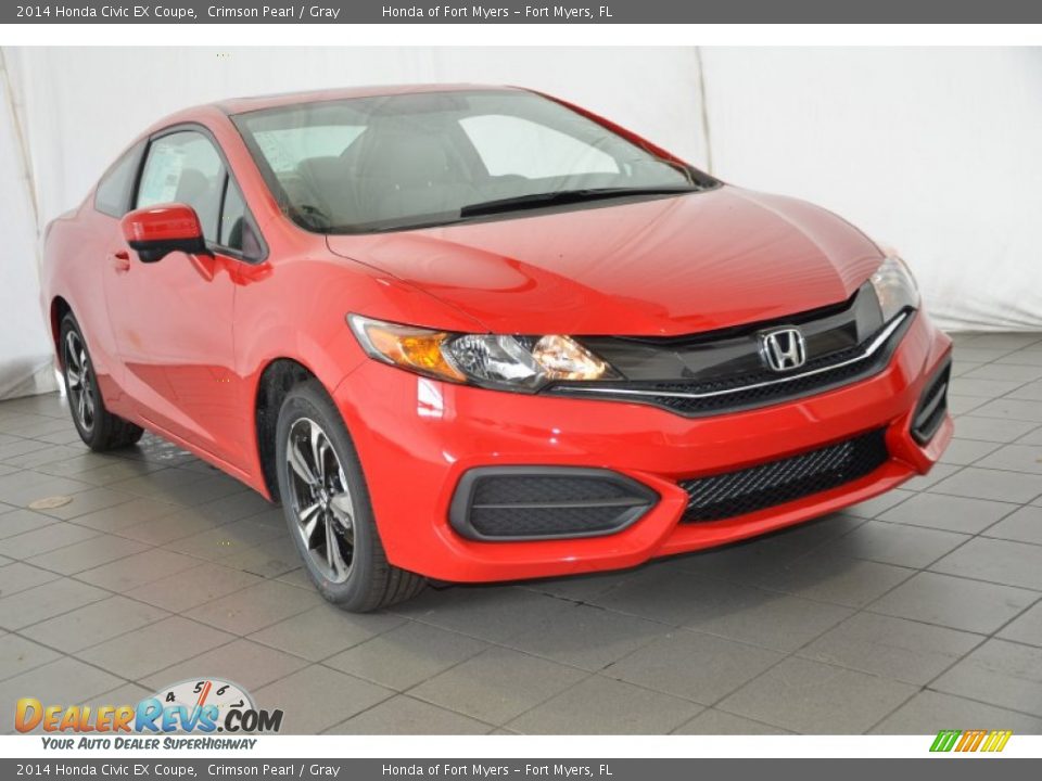 Front 3/4 View of 2014 Honda Civic EX Coupe Photo #1