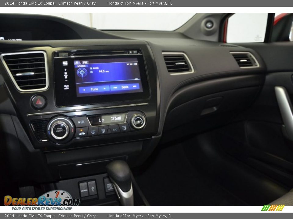 2014 Honda Civic EX Coupe Crimson Pearl / Gray Photo #11