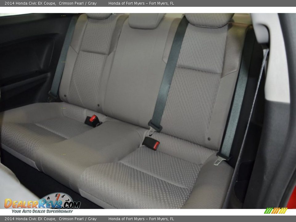 2014 Honda Civic EX Coupe Crimson Pearl / Gray Photo #20