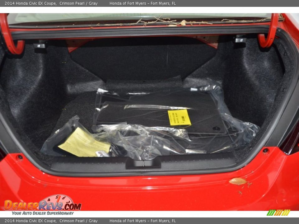 2014 Honda Civic EX Coupe Crimson Pearl / Gray Photo #21