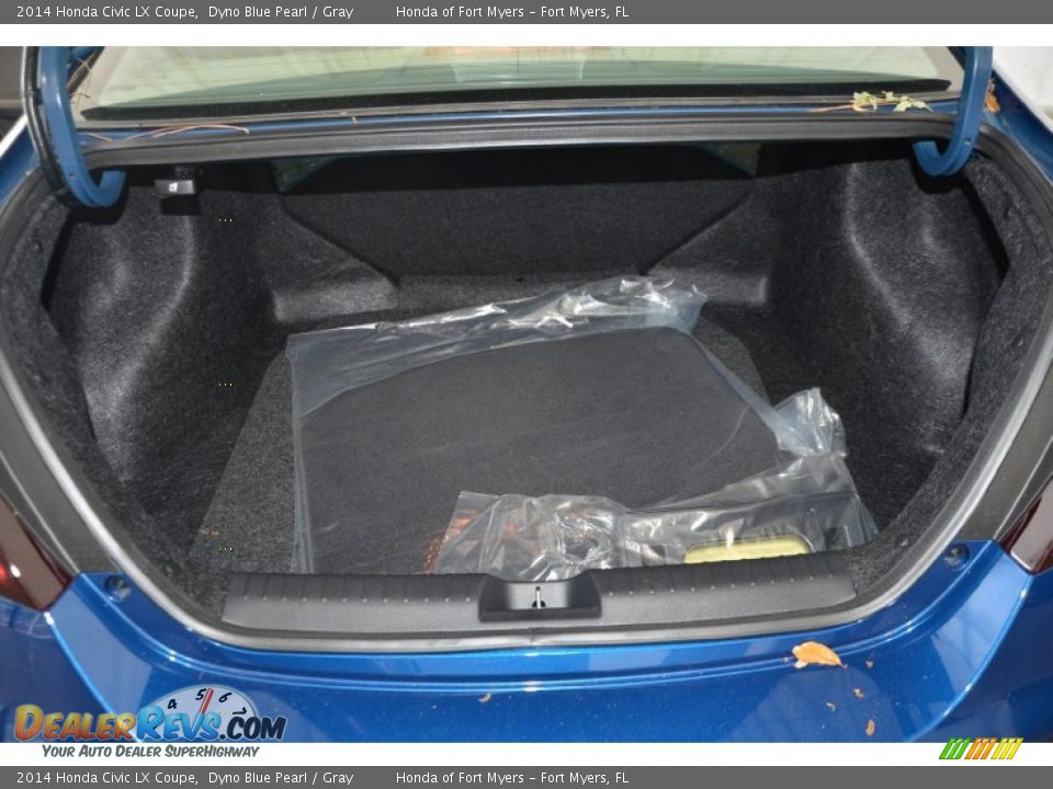 2014 Honda Civic LX Coupe Dyno Blue Pearl / Gray Photo #20