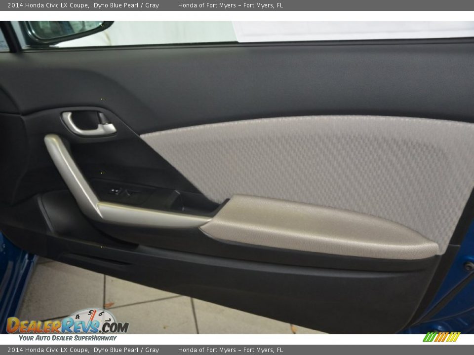 2014 Honda Civic LX Coupe Dyno Blue Pearl / Gray Photo #21