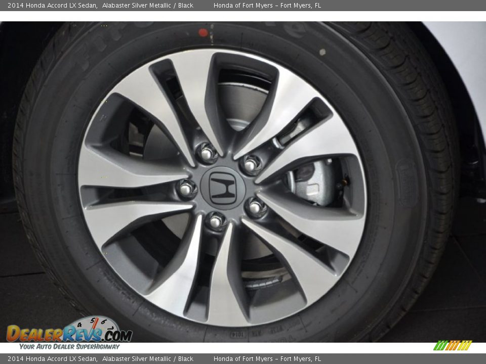 2014 Honda Accord LX Sedan Alabaster Silver Metallic / Black Photo #3